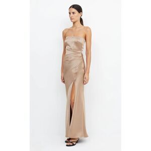 Bec + Bridge The Dreamer Strapless Dress in Golden